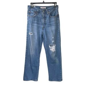 Levi's Women’s Ribcage Straight Ankle Jeans Blue 27